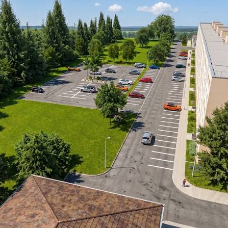Vizualizace nového parkoviště v rámci rozšíření parkovacích míst v Porubě